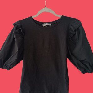 Miss poem woman cute classic black shirt ☺️